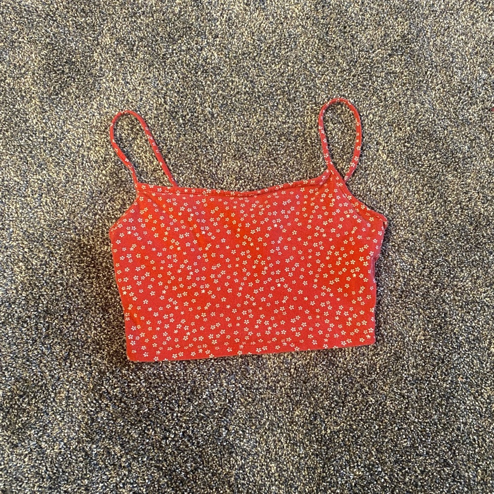 Forever 21 Red Floral Camisole